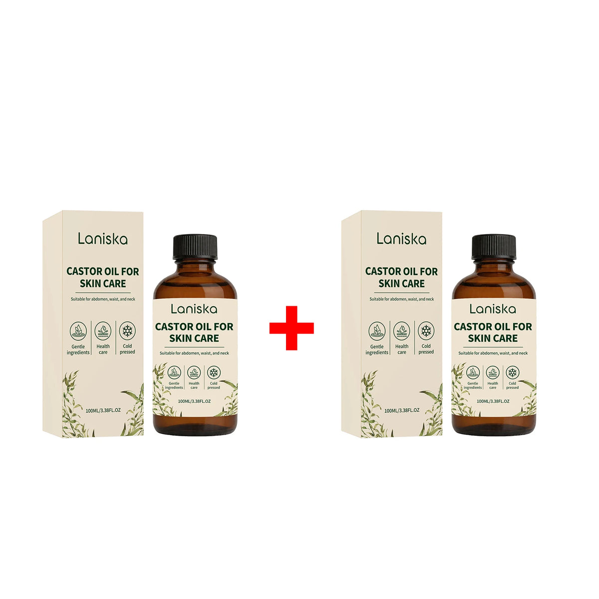 Cold Pressed Castor Oil for Body Skin Hydration and Massage
