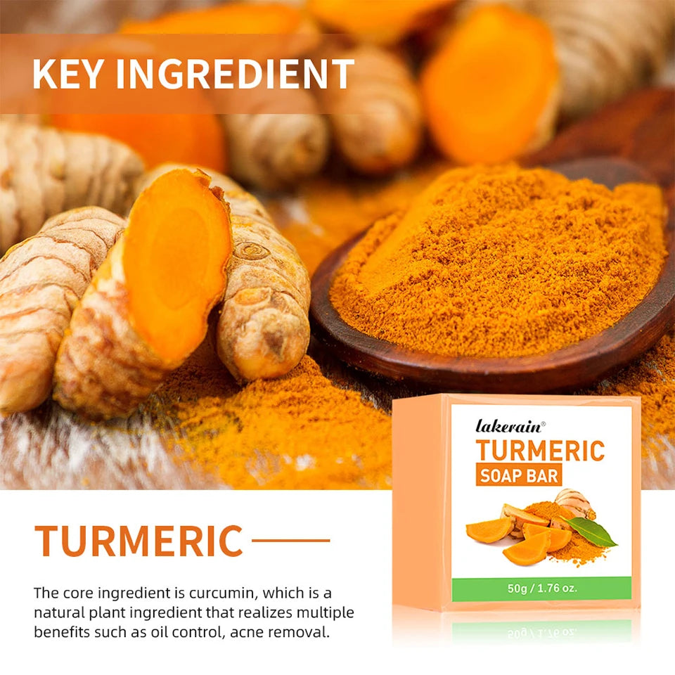 Brightening Turmeric Soap Bar for Face and Body