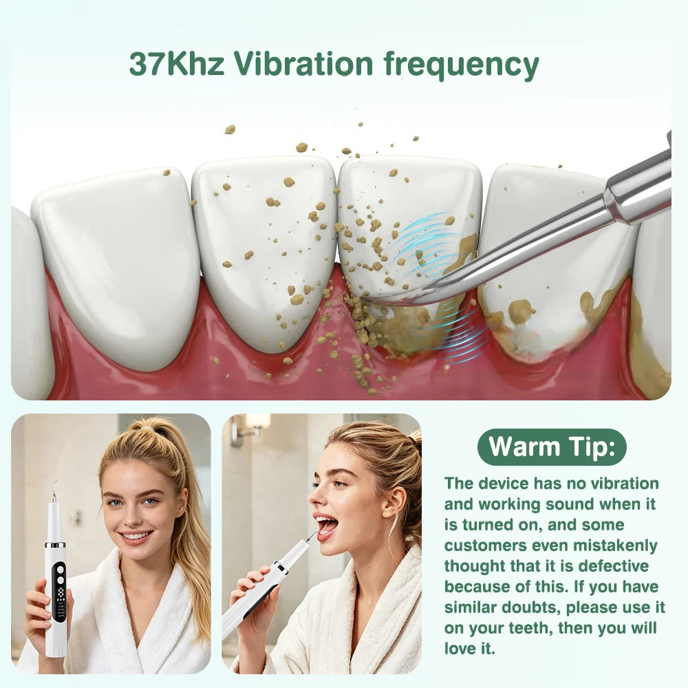 Ultrasonic Electric Teeth Tartar and Plaque Remover - 9