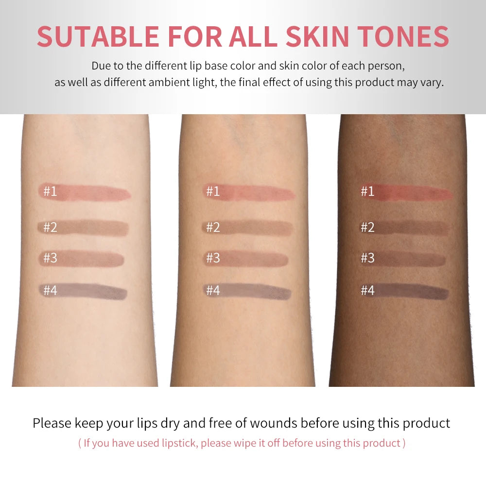 Peel-Off Tattoo Lip Liner for Long-Lasting Waterproof Color