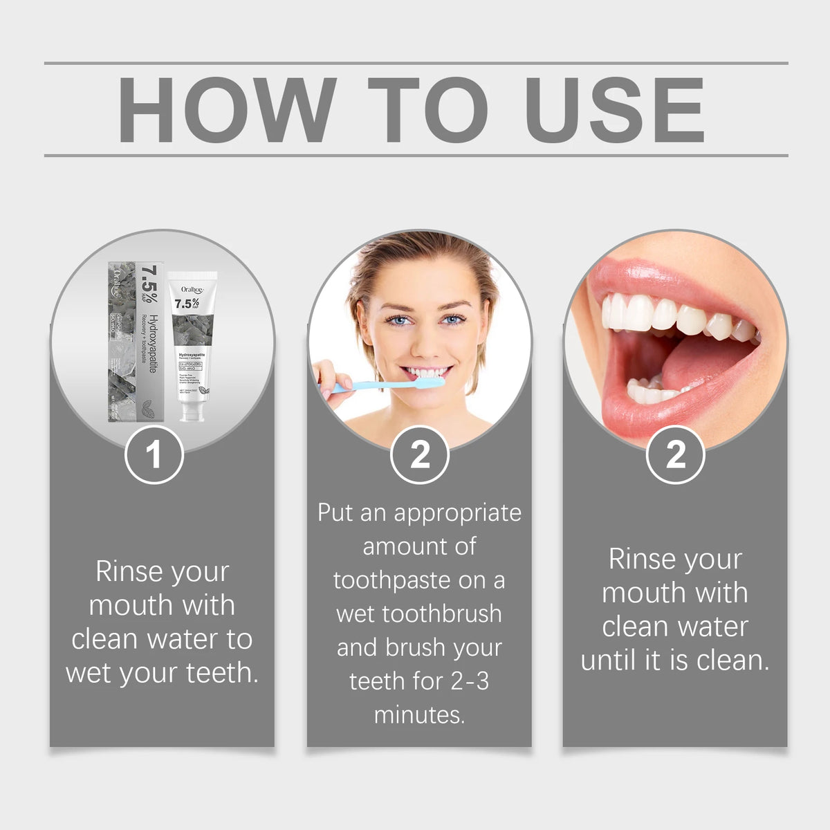 7.5% Hydroxyapatite Enamel Repair & Whitening Toothpaste