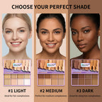 8-Shade Full Coverage Cream Concealer Palette