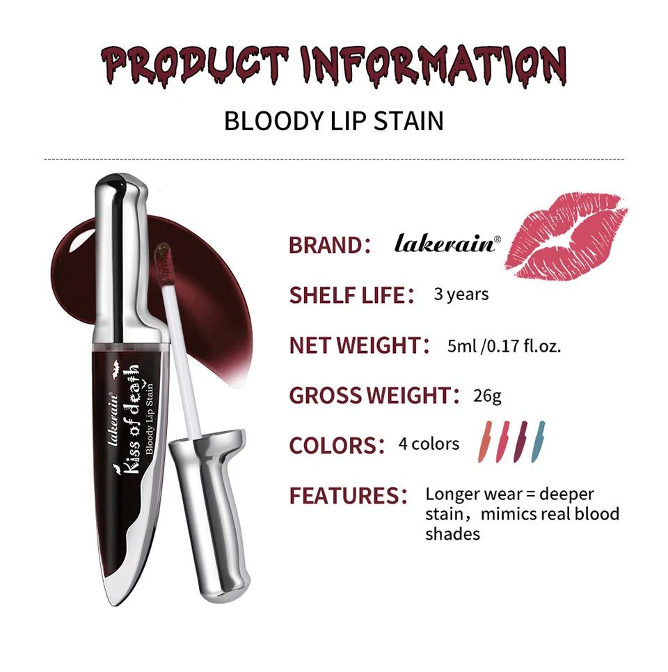 Waterproof Matte Lip Stain for Halloween Makeup