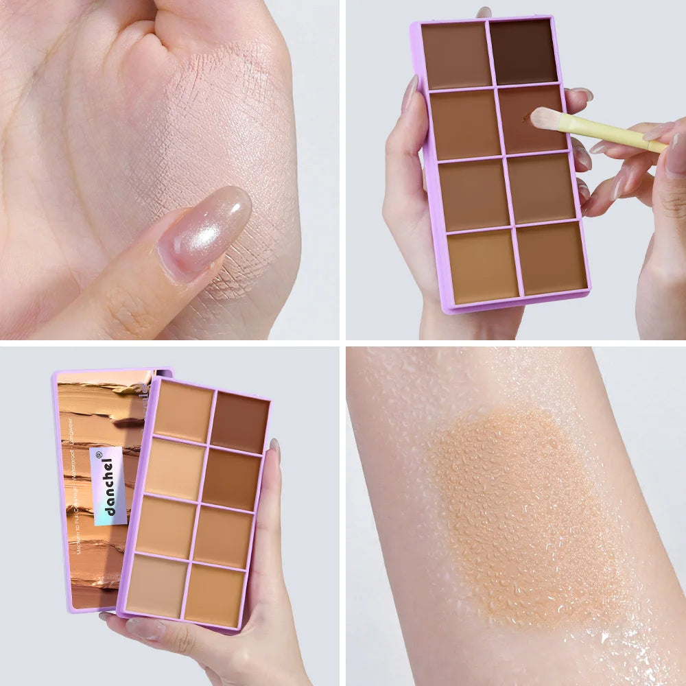 8-Shade Cream Concealer and Contour Palette - 17