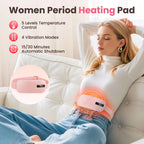 Portable Cordless Menstrual Heating Pad with Vibration Massage