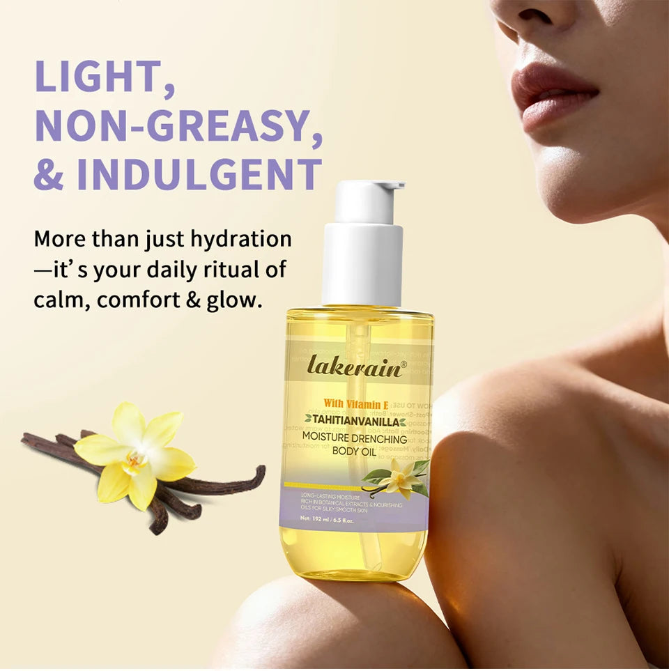 Moisturizing Vanilla Body Oil for Glowing Skin - 8
