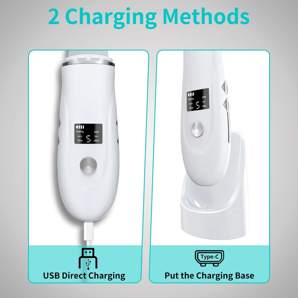 4-in-1 Ultrasonic Facial Skin Scrubber and Blackhead Remover