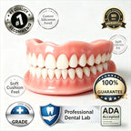 Adjustable Instant Smile Comfort Dentures for Adults