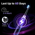 Rechargeable Sonic Electric Toothbrush with 5 Modes and Timer