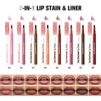Long-Lasting Waterproof Felt Tip Lip Liner Stain