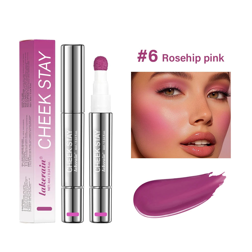 Liquid Blush Stick with Sponge Tip for Cheeks