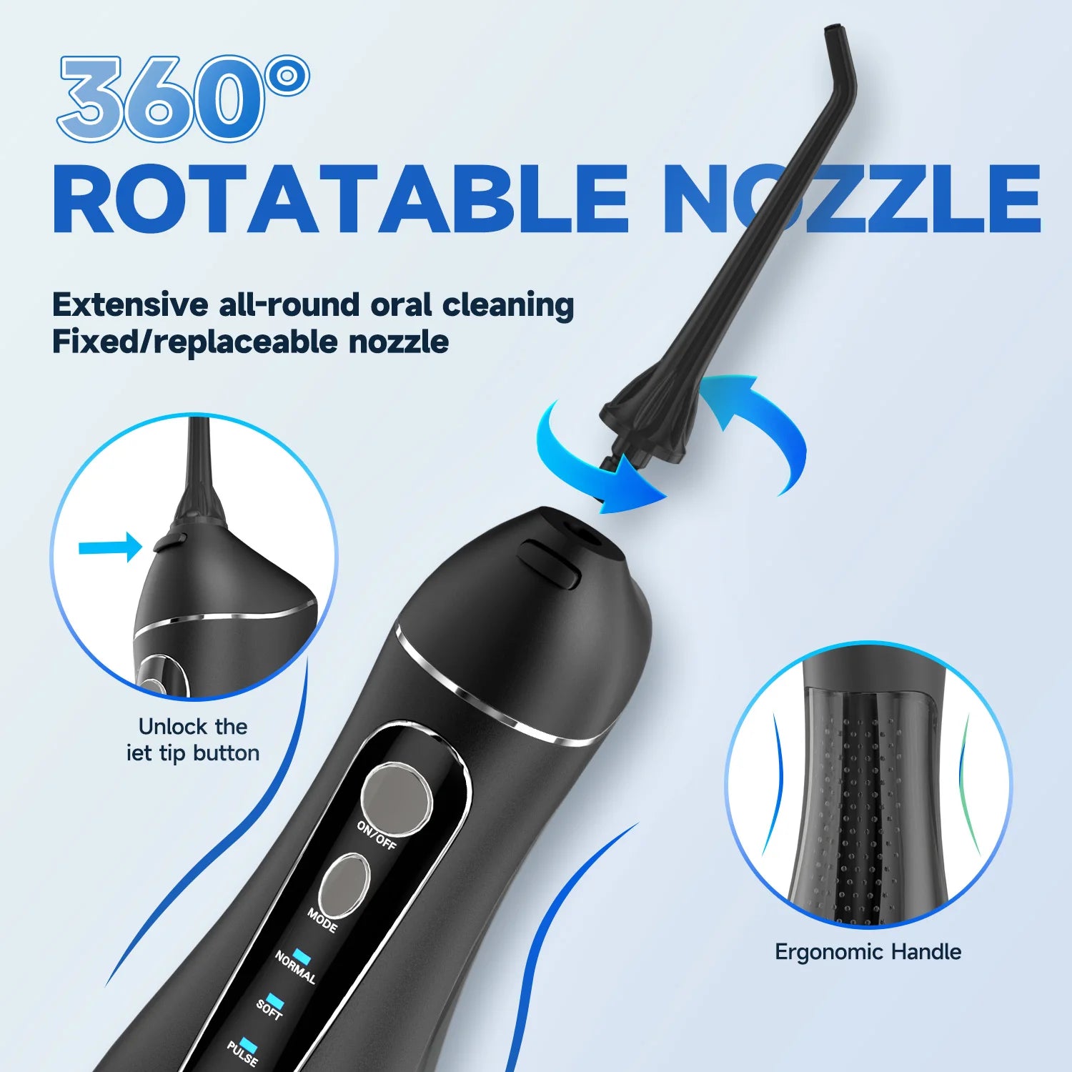 Rechargeable Cordless Water Flosser for Teeth Deep Cleaning - 5