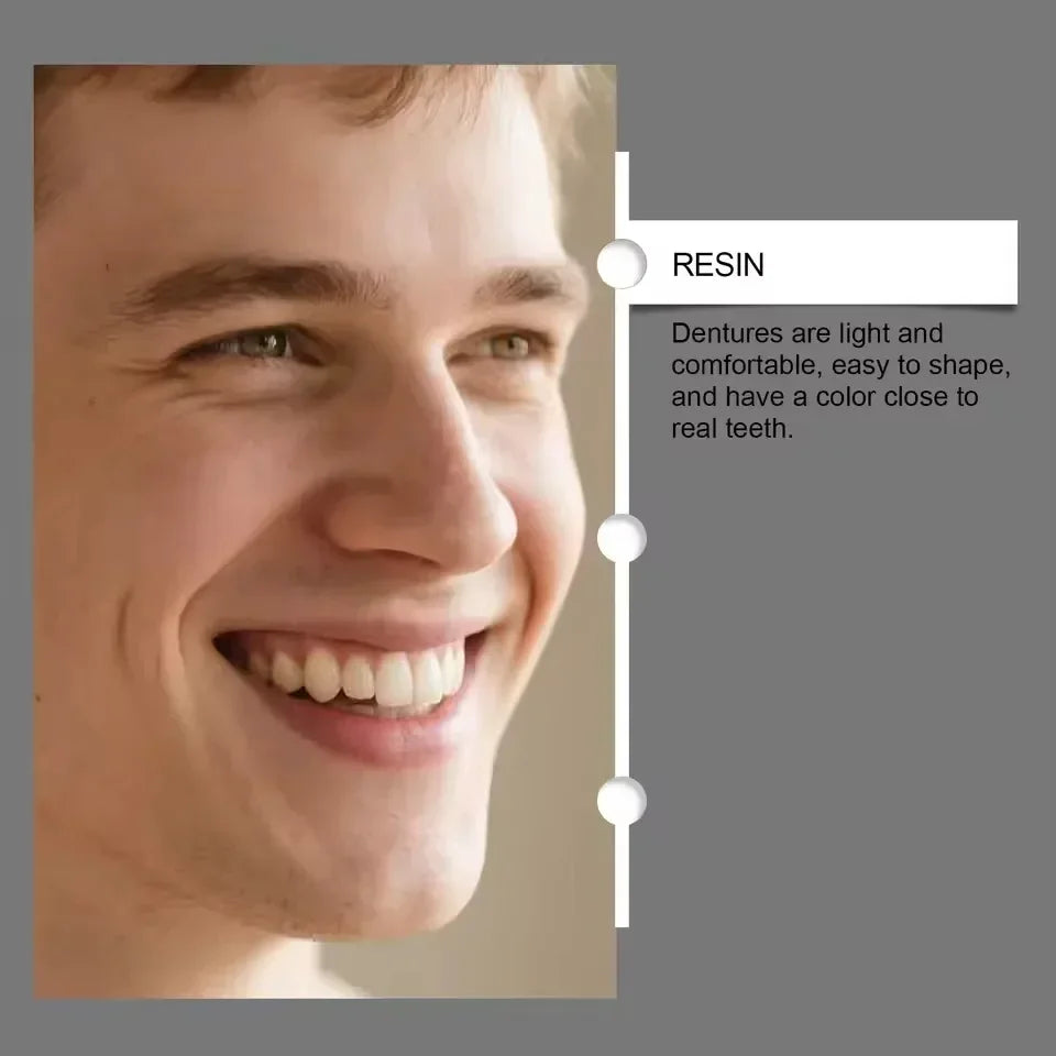 Adjustable Snap-On Cosmetic Dentures for Smile Enhancement