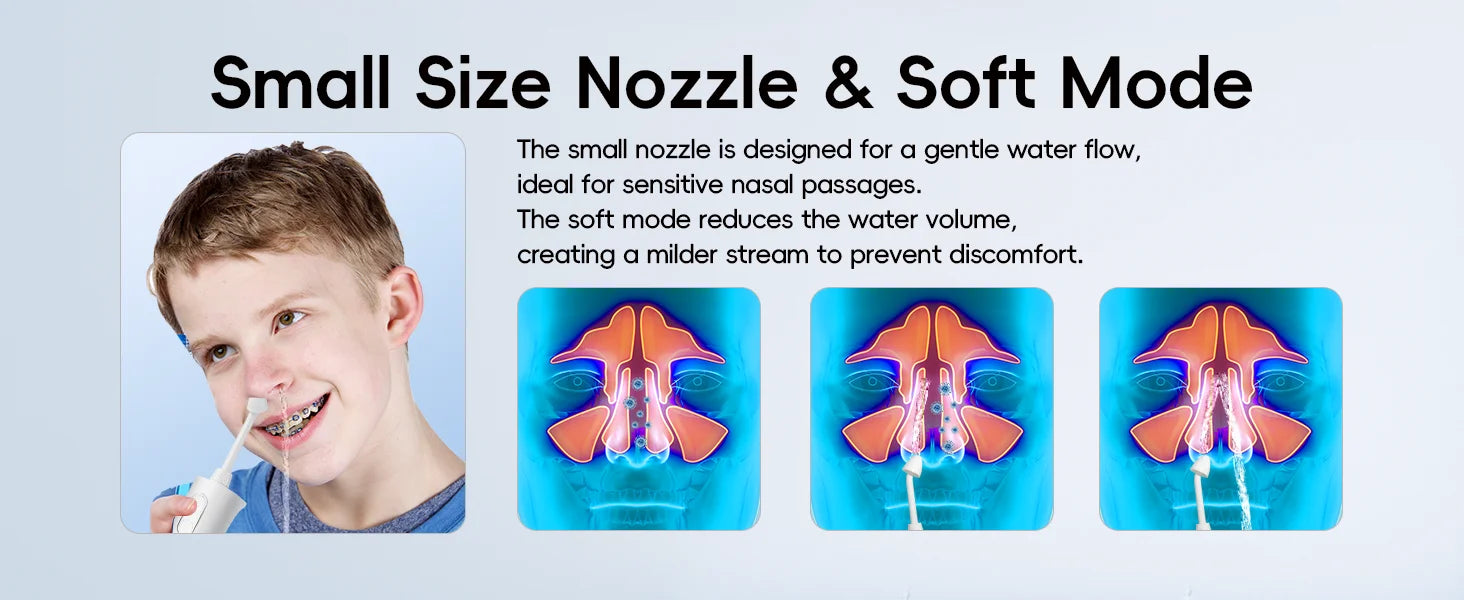 Electric Portable Nasal Irrigator for Sinus Relief - 14
