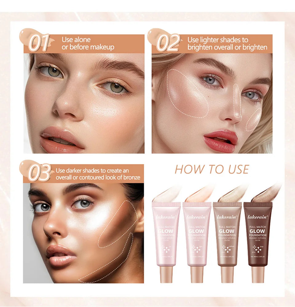 Liquid Illuminating Glow Foundation and Highlighter