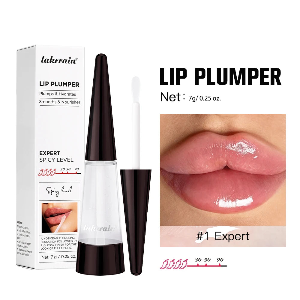 Volumizing Lip Plumper Serum with High-Shine Hydrating Finish