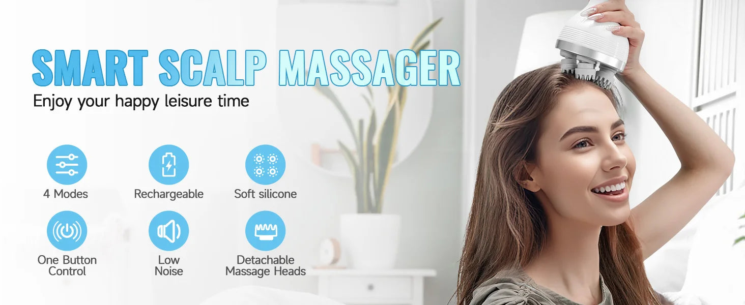 Wireless Electric Scalp and Body Massager - 6