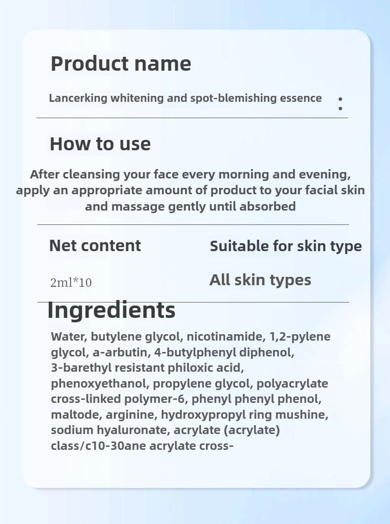 Brightening and Blemish Removing Facial Serum Ampoules