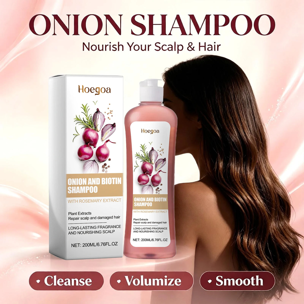 Onion and Biotin Repair Shampoo for Damaged Hair