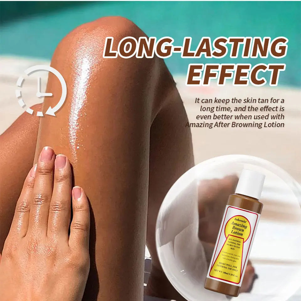 Sunless Tanning Body Lotion for Deep Bronze Glow