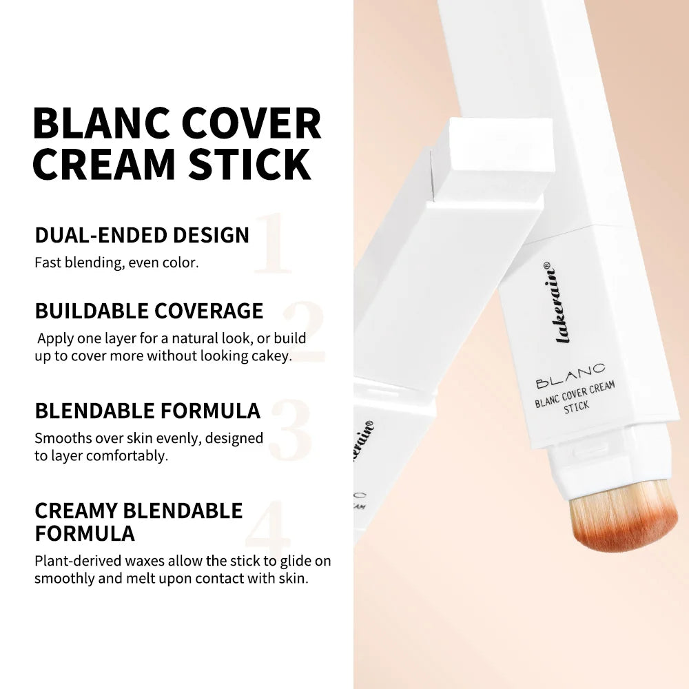 Creamy Tone-Adapting Foundation Stick with Built-in Brush