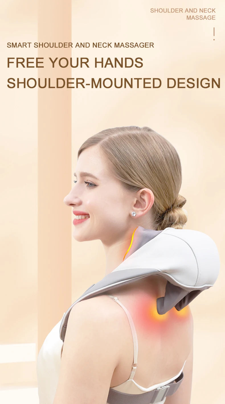 Wireless 6D Deep Tissue Neck and Shoulder Massager with Heat - 7