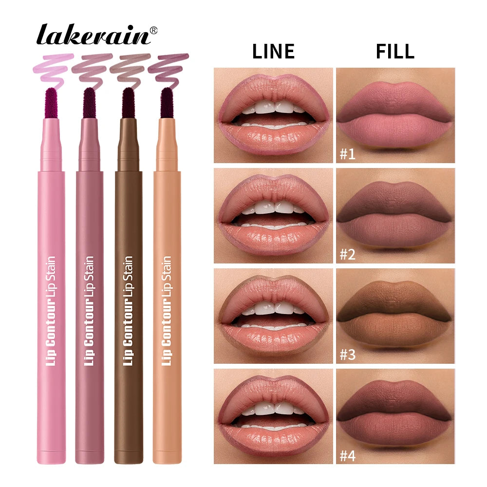 Long-Lasting Dual-Tip Lip Contour and Stain Pencil