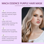 Purple Toning Hair Mask and Shampoo Set for Blonde Hair