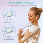 Electric Long Handle Bath Brush and Exfoliating Back Scrubber