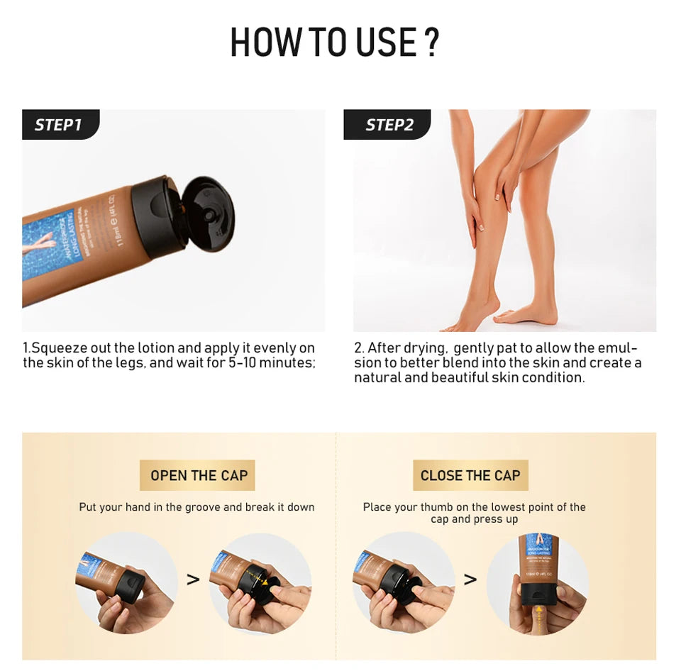 Waterproof Body and Leg Makeup Foundation