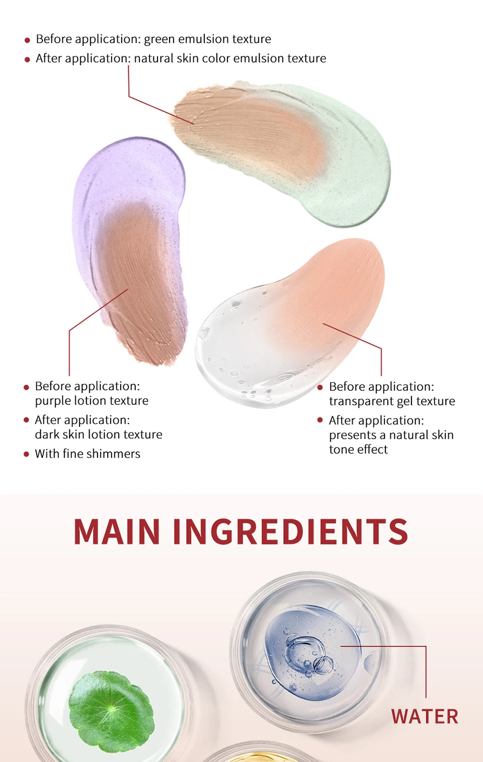 Color-Correcting CC Face Foundation Cream