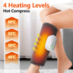 Cordless Heated Air Compression Leg Massager for Calf Relief