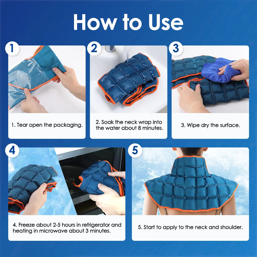 Reusable Hot and Cold Therapy Wrap for Back and Joints - 19