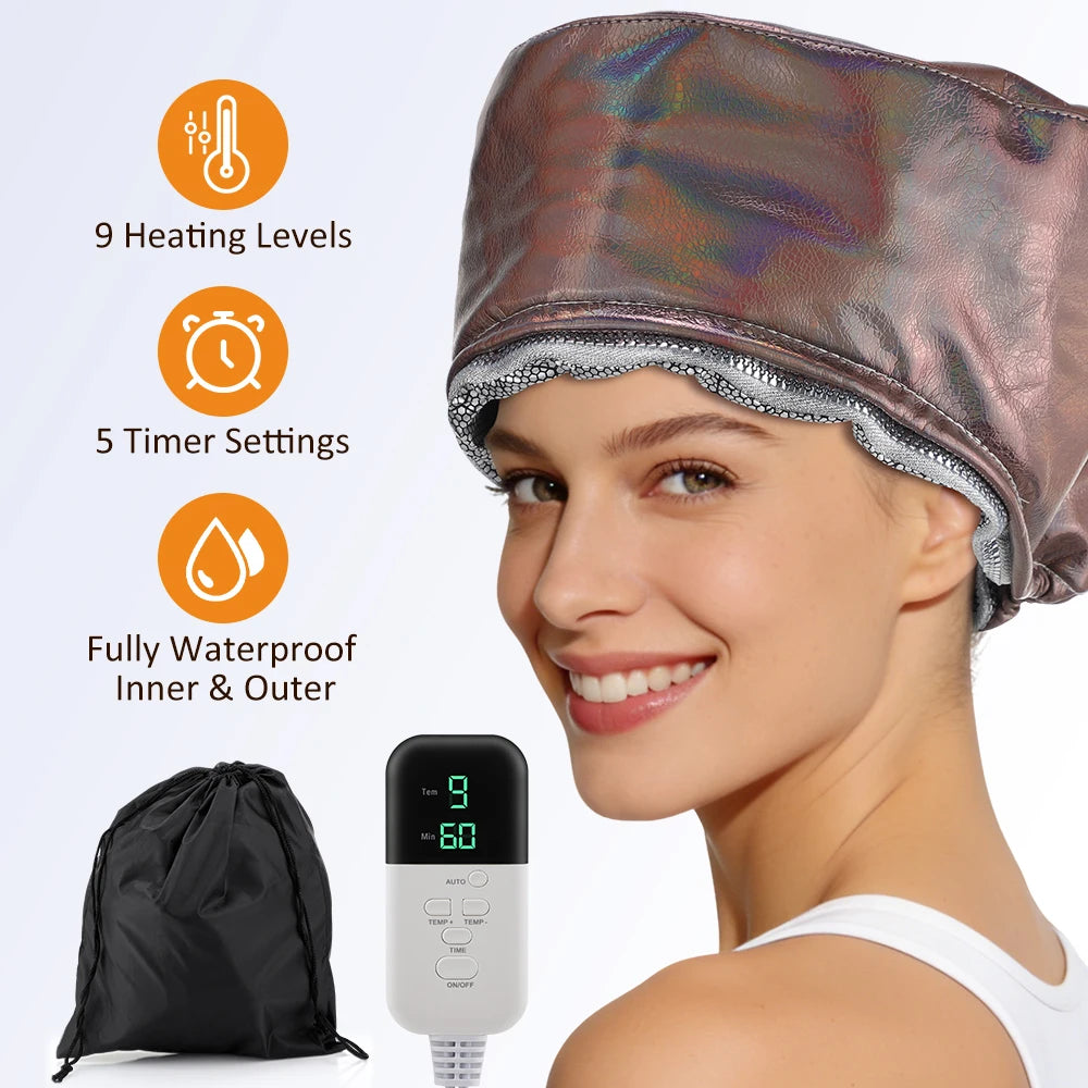 Electric Deep Conditioning Hair Spa Steamer Cap