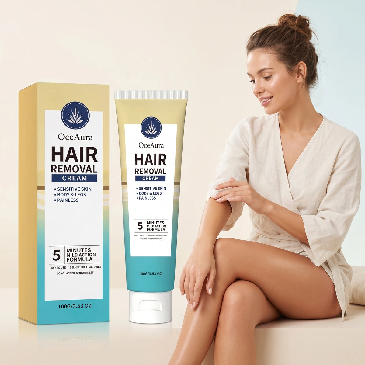 Painless Hair Removal Cream for Body and Sensitive Skin