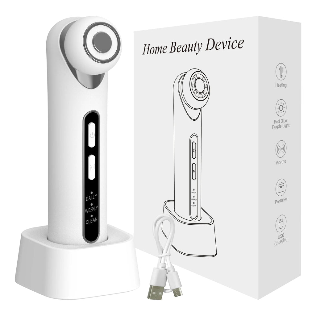 3-in-1 LED Photon Eye Facial Massager for Puffiness and Dark Circles