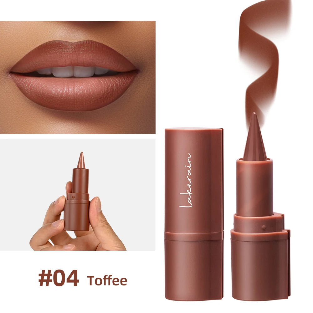 2-in-1 Waterproof Matte Lipstick and Lip Liner Crayon