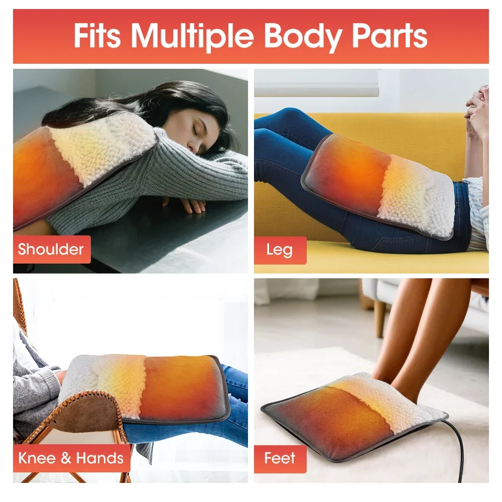 USB Heated Foot Warmer Mat for Desk and Home