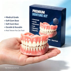Custom Fit Moldable Silicone Denture Set for Instant Smile