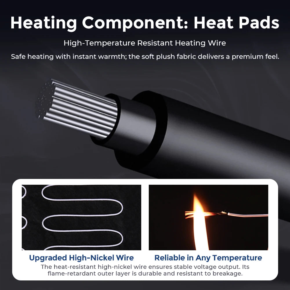 Heated Lambswool Car Seat Cushion for Winter Commuting