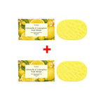 Exfoliating Lemon Scented Bath Sponge for Daily Body Cleansing