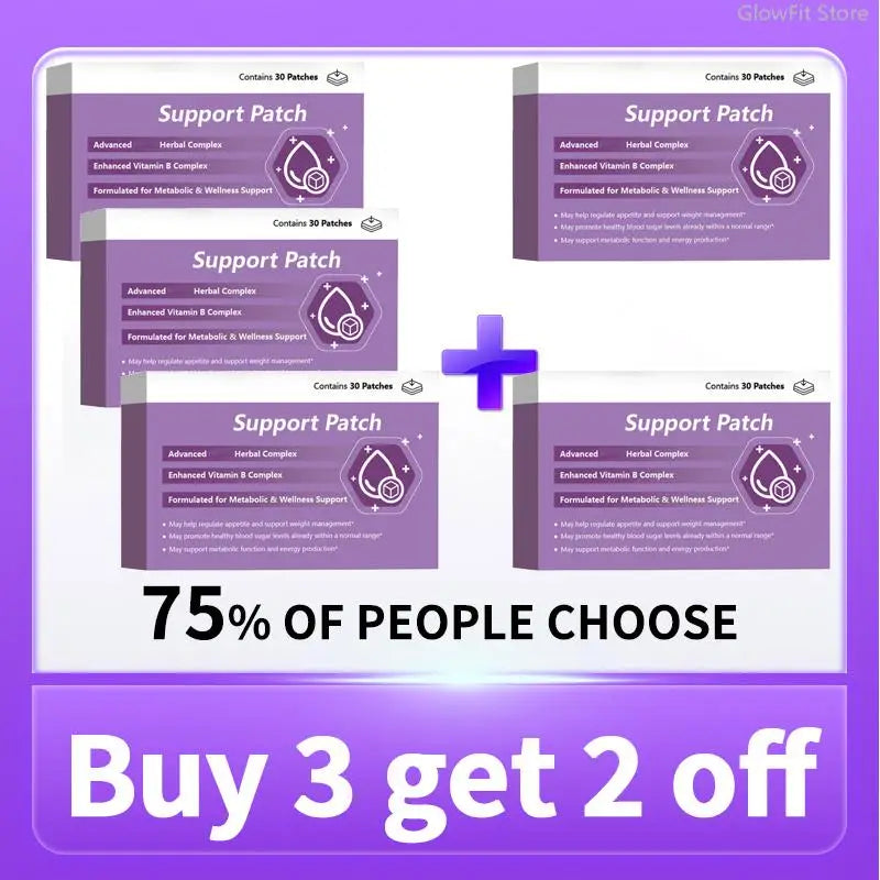 30-Piece Herbal Weight Management and Metabolism Support Patches