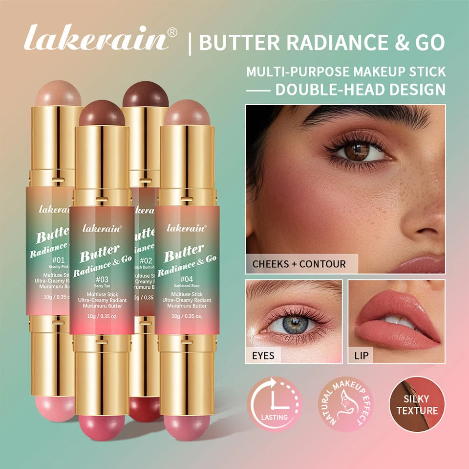 2-in-1 Dual Ended Bronzer and Blush Makeup Stick