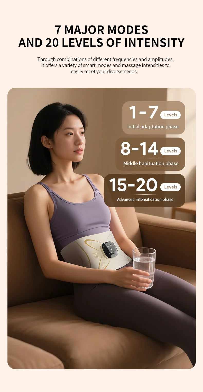 Abdominal Muscle Toner and Waist Pulse Massager Belt