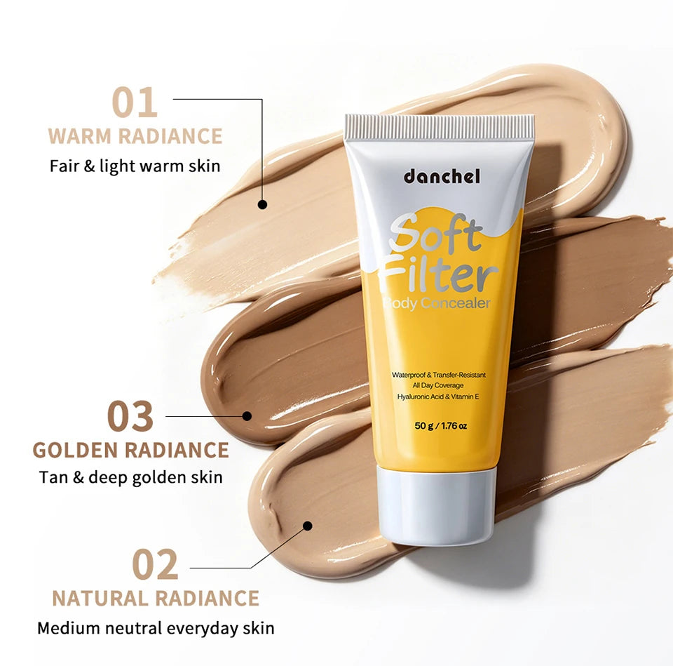 Waterproof Full Coverage Body Concealer for Scars, Tattoos and Veins - 14