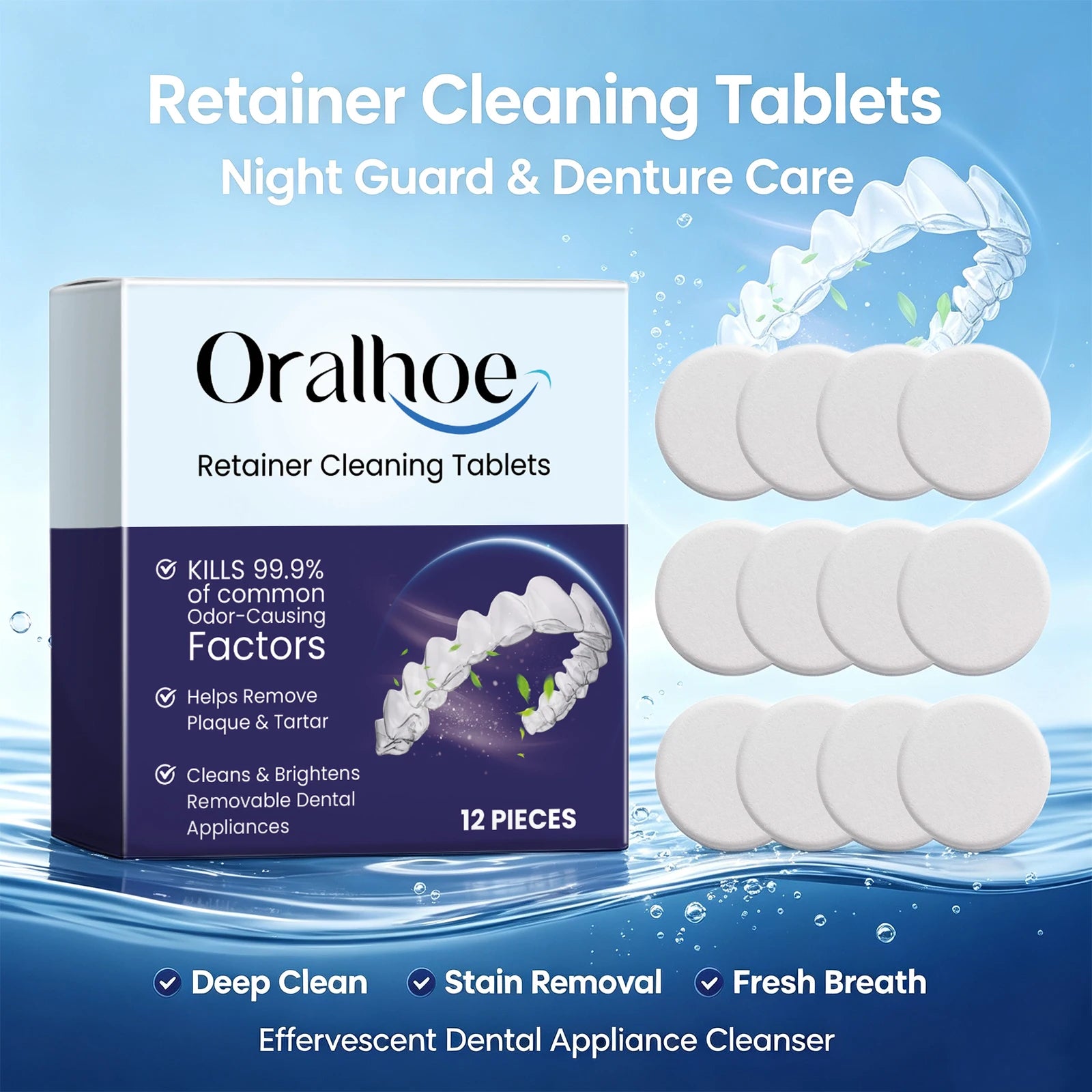 Effervescent Denture and Retainer Cleaning Tablets - 3