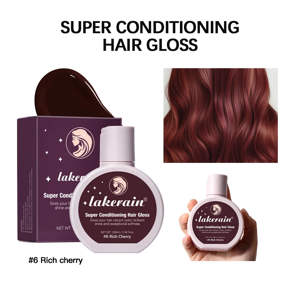 Conditioning Hair Gloss for Color Enhancement and Repair