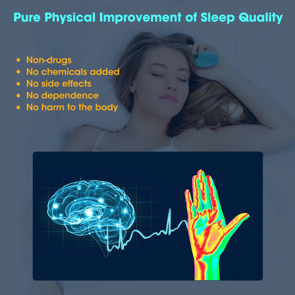 Handheld Micro-Current Sleep Aid Device for Anxiety and Stress