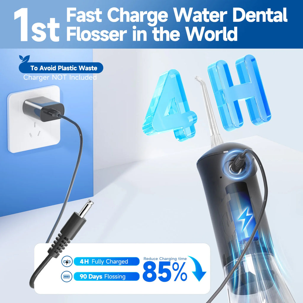 2-in-1 Portable Electric Toothbrush and Water Flosser Combo