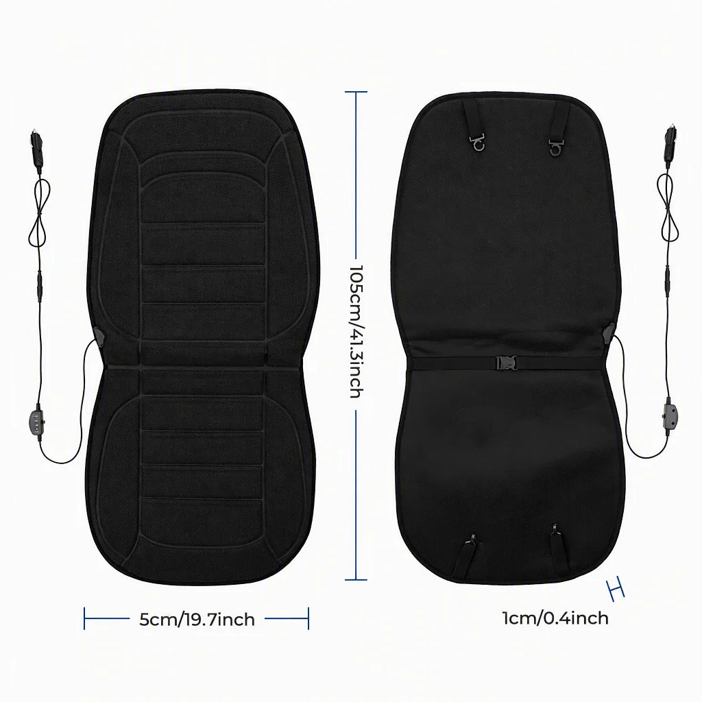 Heated Lambswool Car Seat Cushion for Winter - 18